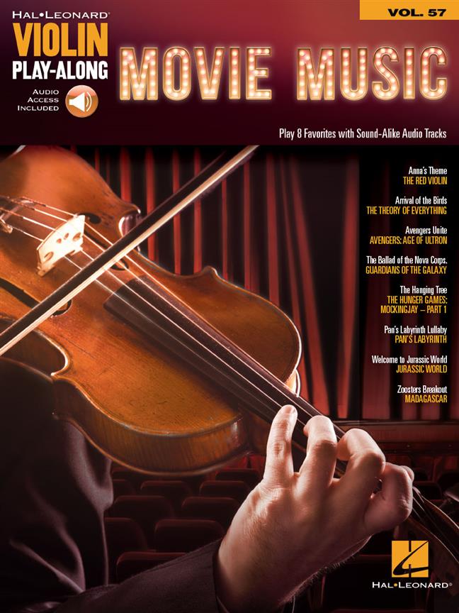 Violin Play-Along Volume 57: Movie Music