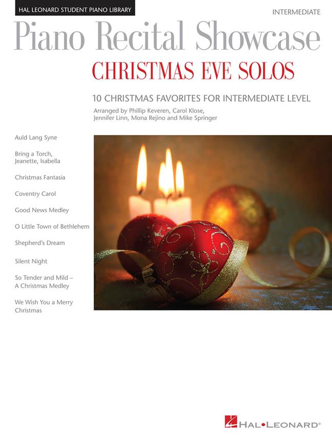 Piano Recital Showcase: Christmas Eve Solos(1 Christmas Favorites at an Intermediate Level)