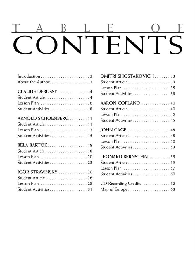 Great Composers of the 20th Century