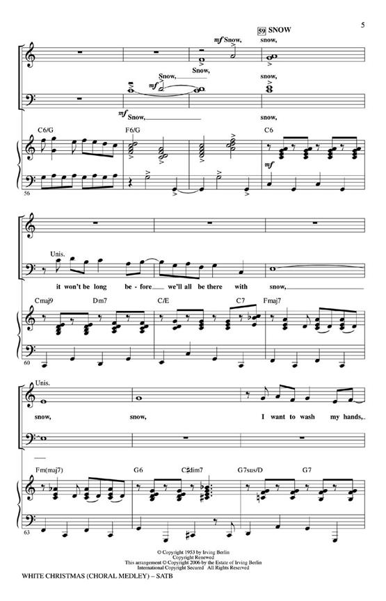 White Christmas Choral Medley