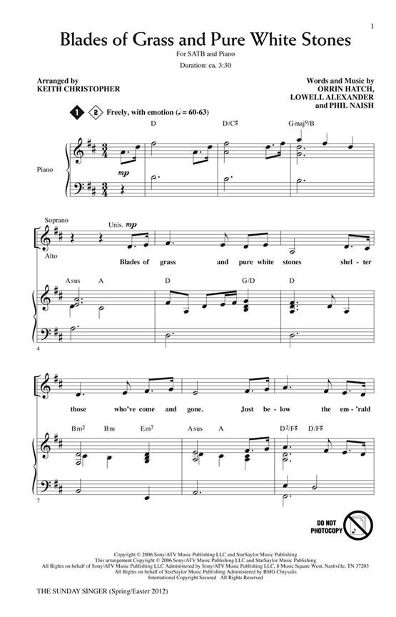 The Sunday Singer Spring/Easter 212