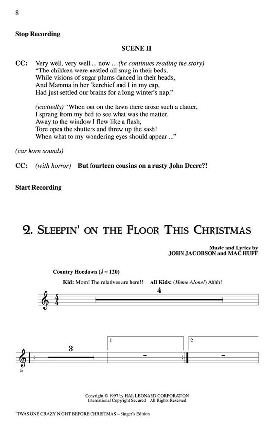 Twas One Crazy Night Before Christmas(ShowTrax CD)