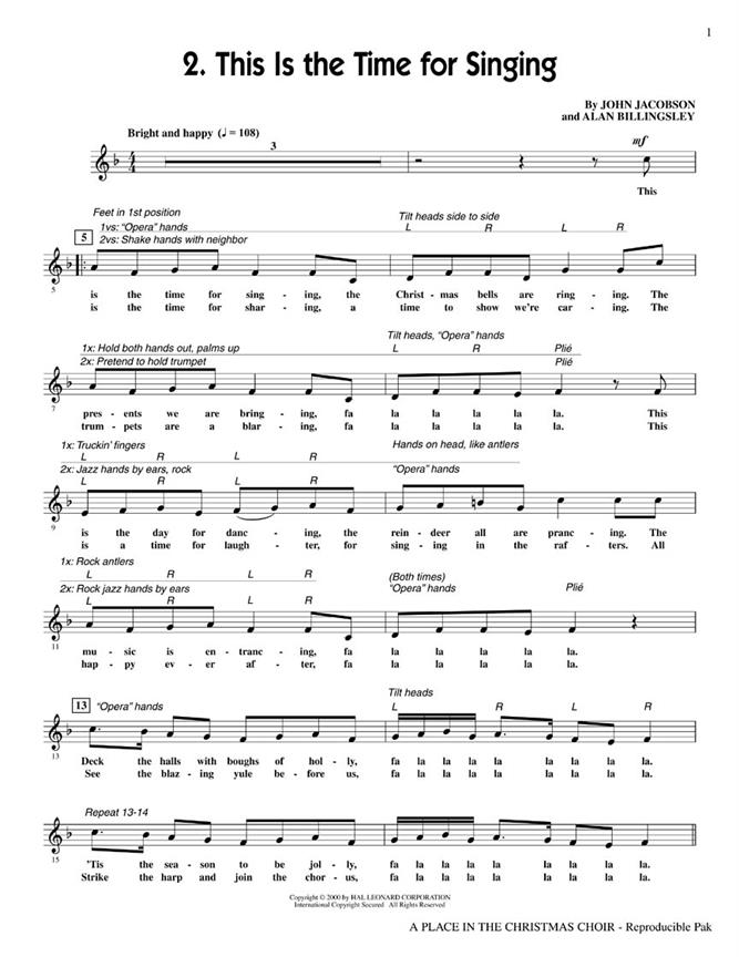 A Place in the Christmas Choir Musical
