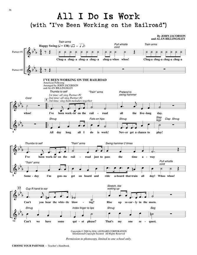 Choose Your Partner Collection(A Collection of Partner Songs For Young Singers)