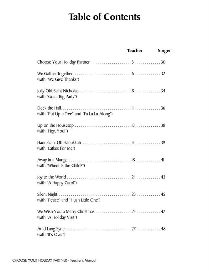 Choose Your Holiday Partner Collection(Teacher Edition)