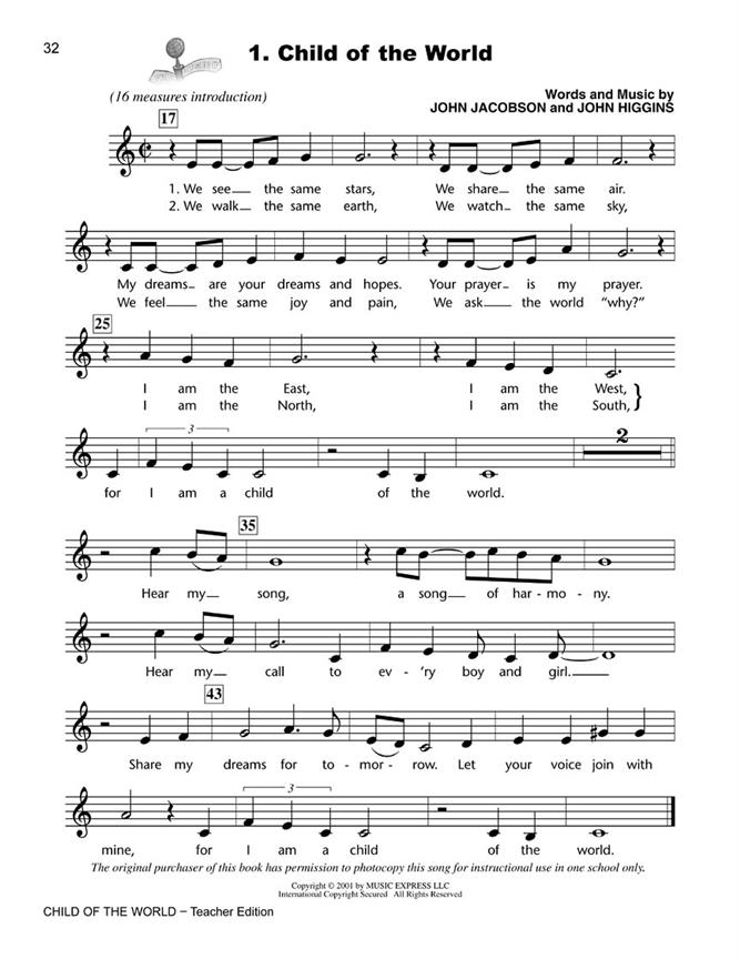 Child of the World(A Musical That Builds Character!)