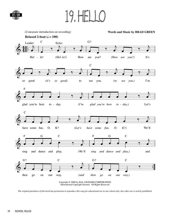 School Rules(Manners and Classroom Procedure Songs)