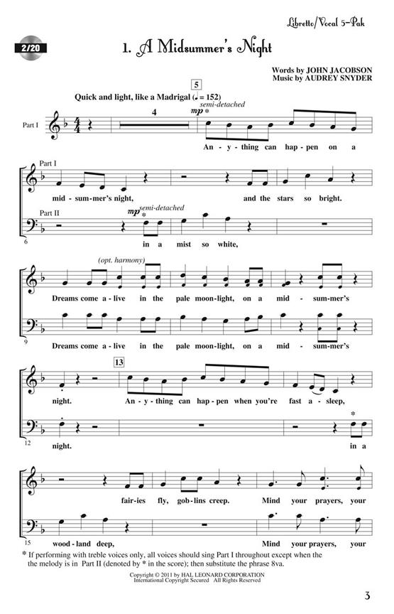 Midsummer Night's Dream, A - Youth Musical(Musical Adaptation of the William Shakespeare Play)