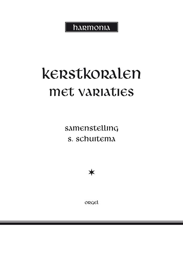 Kerst koralen met variaties