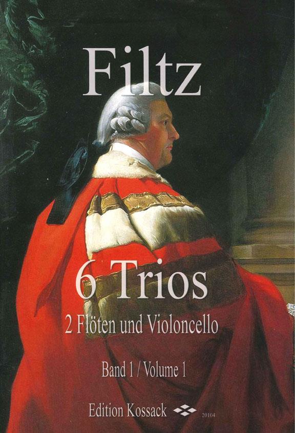 Anton Flitz: 6 Trios fuer 2 Floten und Violoncello